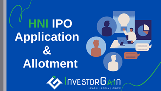 How can HNIs apply for IPO and share allotment process