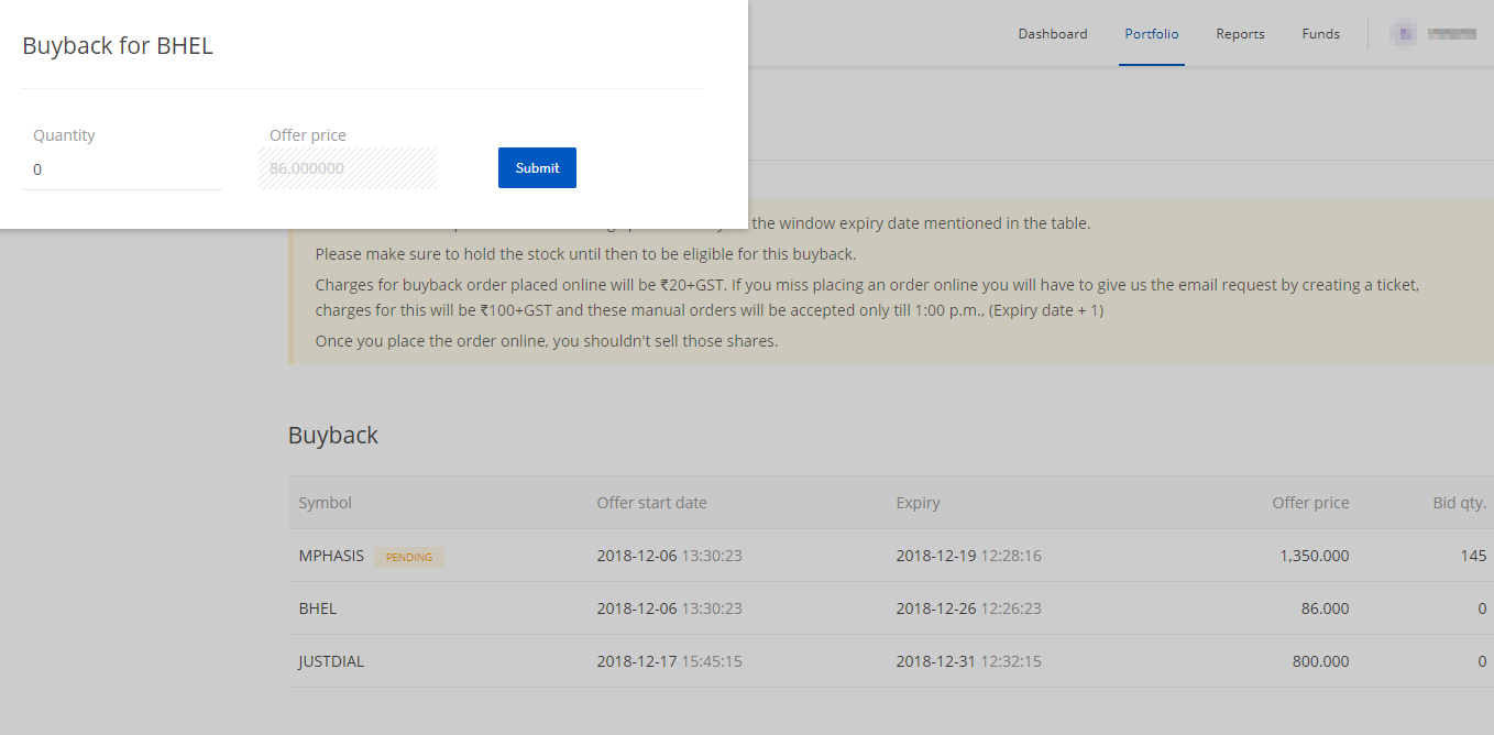 Tender-BuyBack-Scripts-Onlin-Zerodha-Backoffice