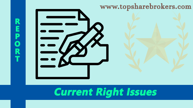 Current Rights Issues in India 2026| Record Date, Entitlement