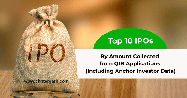Top 10 IPOs by QIB & Anchor Investor Application Amount in India |Largest Indian IPOs by institutional demand