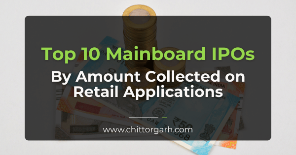 Top 10 Mainboard IPOs by Retail Subscription Amount | IPO retail subscription amount
