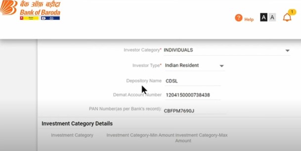 Bank of Baroda IPO Application - Choose Investor