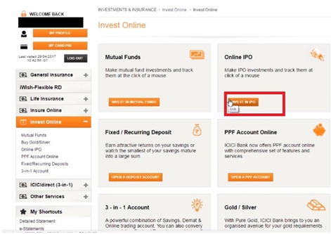 ICICI Bank - Apply IPO Online