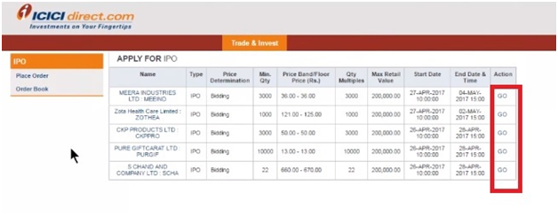 ICICI Bank - Apply IPO Online