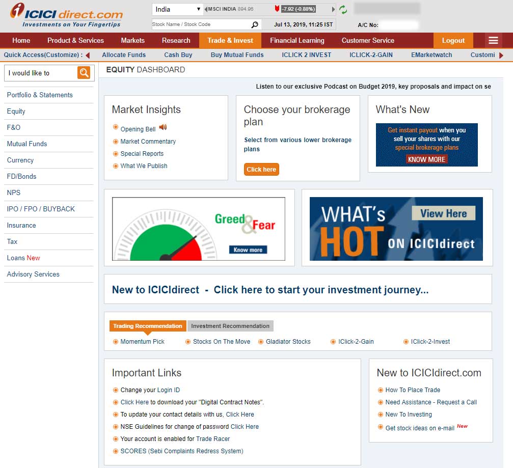 ICICIDirect.com Demo