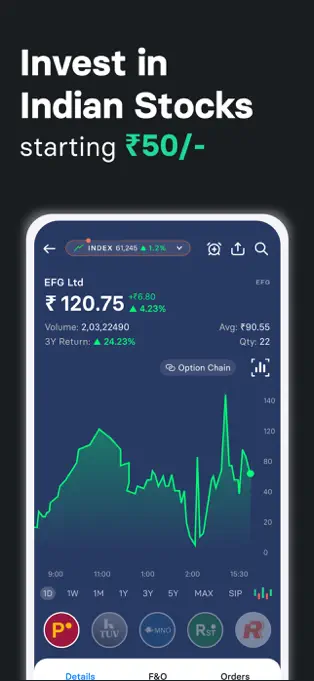 INDmoney Mobile App Demo 1