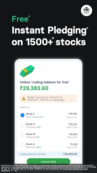 INDstocks Mobile App Demo 6