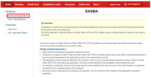 apply IPO online