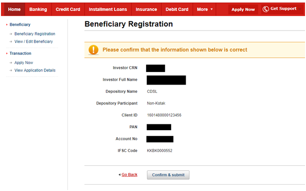apply IPO online