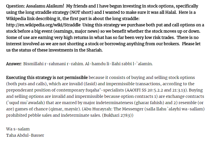 Options Trading Haram