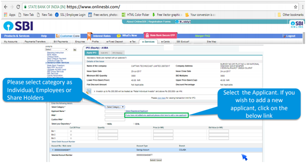apply IPO online