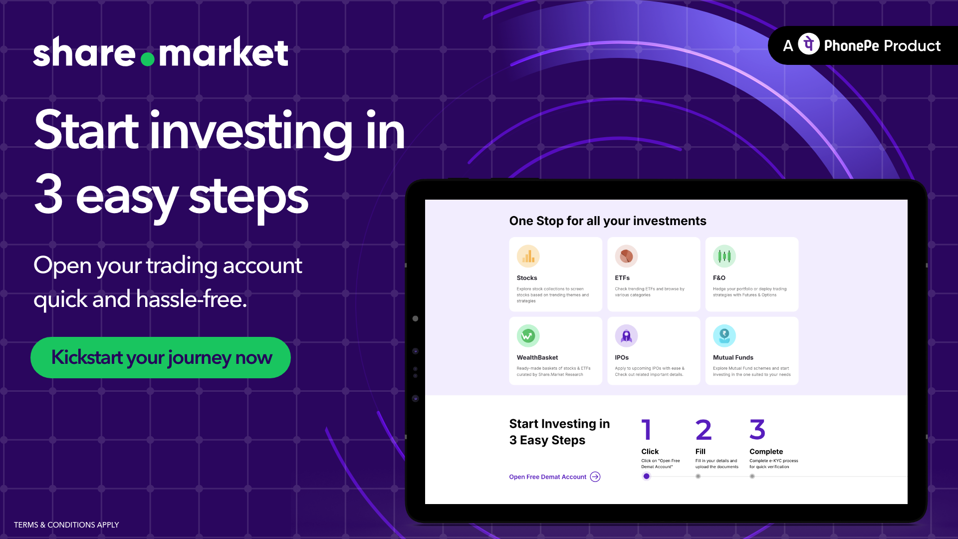 Share.Market PhonePe Account Openign Demo