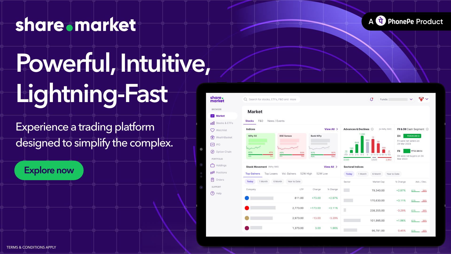 Share.Market PhonePe Trading Platform Demo