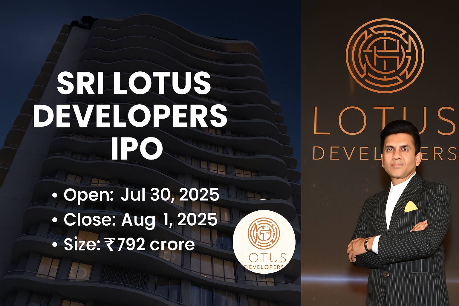 Sri Lotus Developers IPO Open