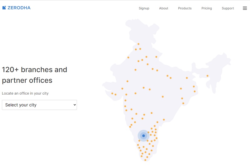 Zerodha Branch Locator