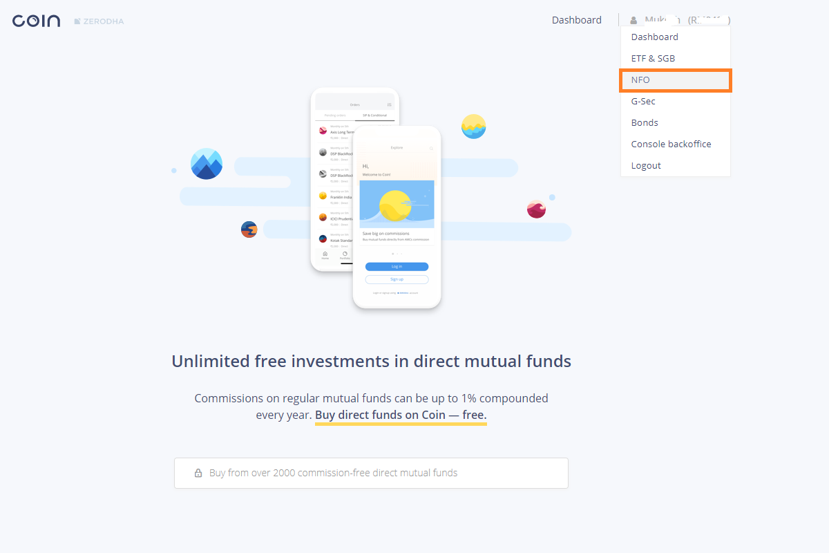 NFO in Zerodha - Steps to Apply 1