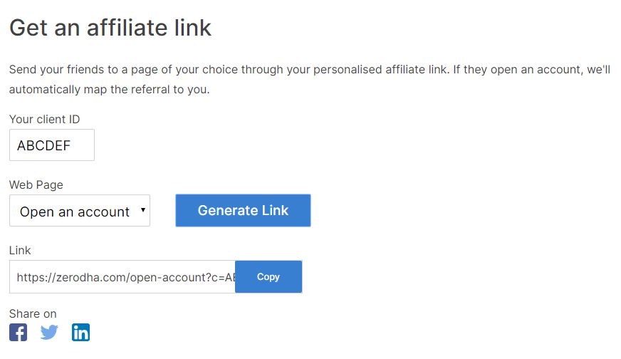 Zerodha Referral Link