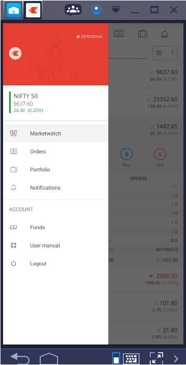 Zerodha Kite Mobile