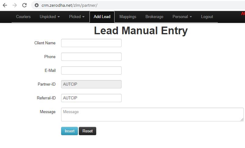 zerodha refer a client partners portal