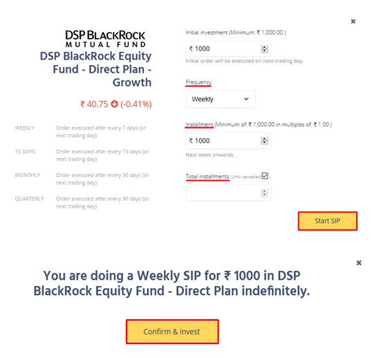Zerodha SIP Mutual Fund Step 3
