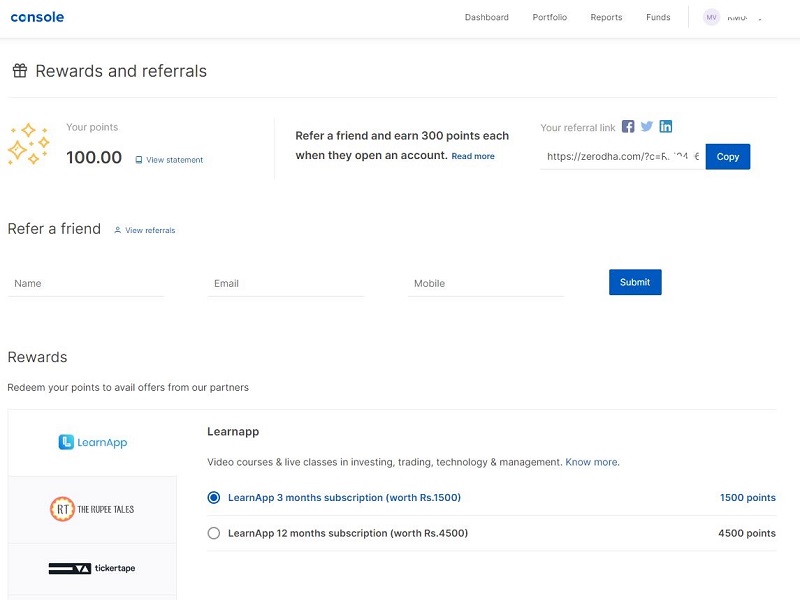 Zerodha - Refer a Friend 2