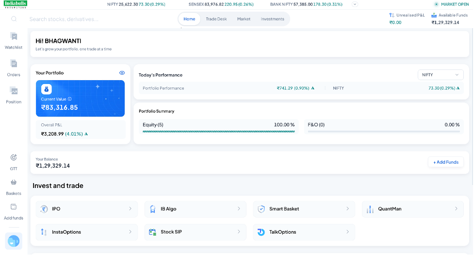 Indiabulls Securities Web Demo 1